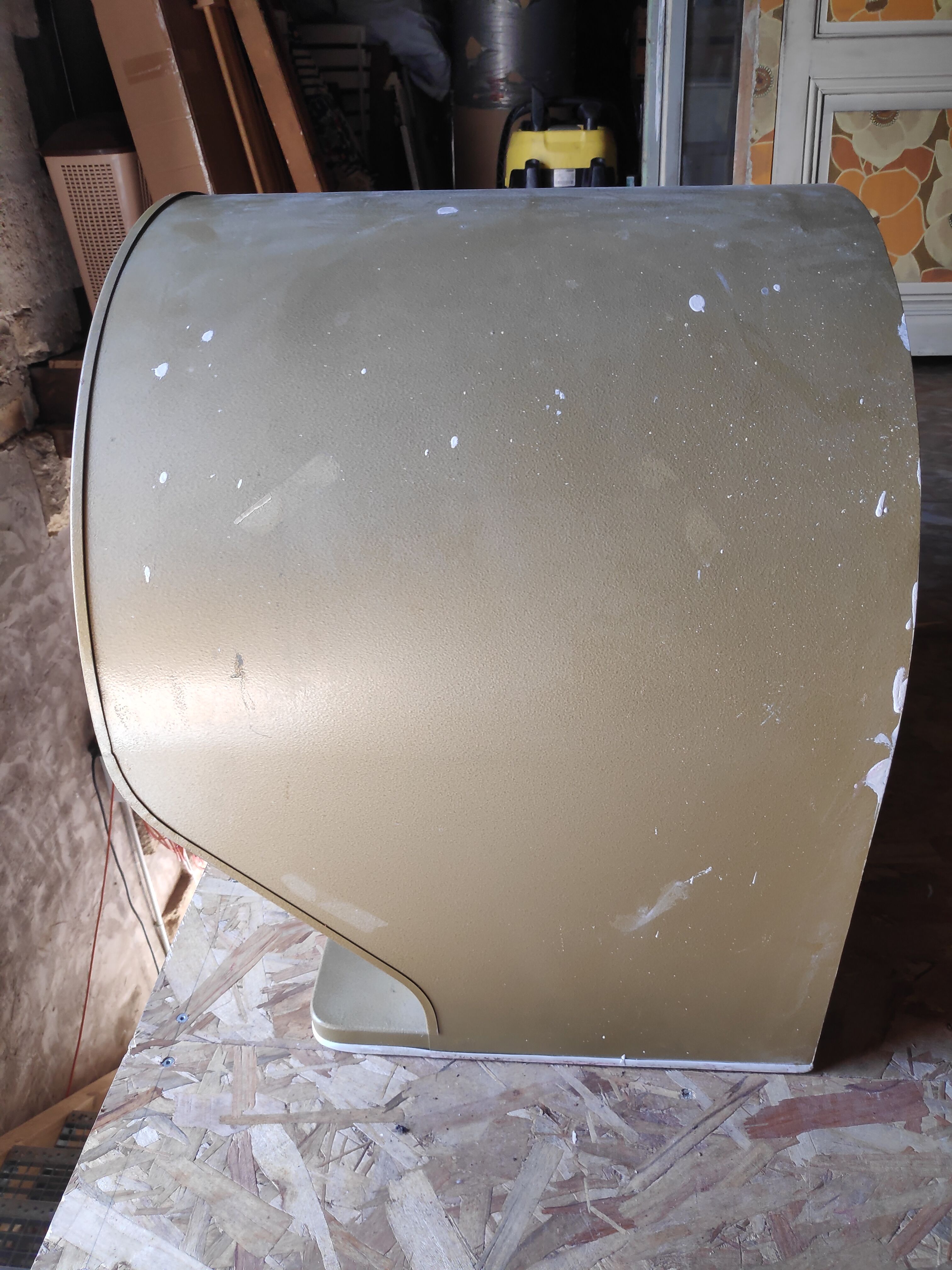 Vintage workshop wall phone booth