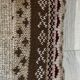 Pair of retro knitted wool cushions