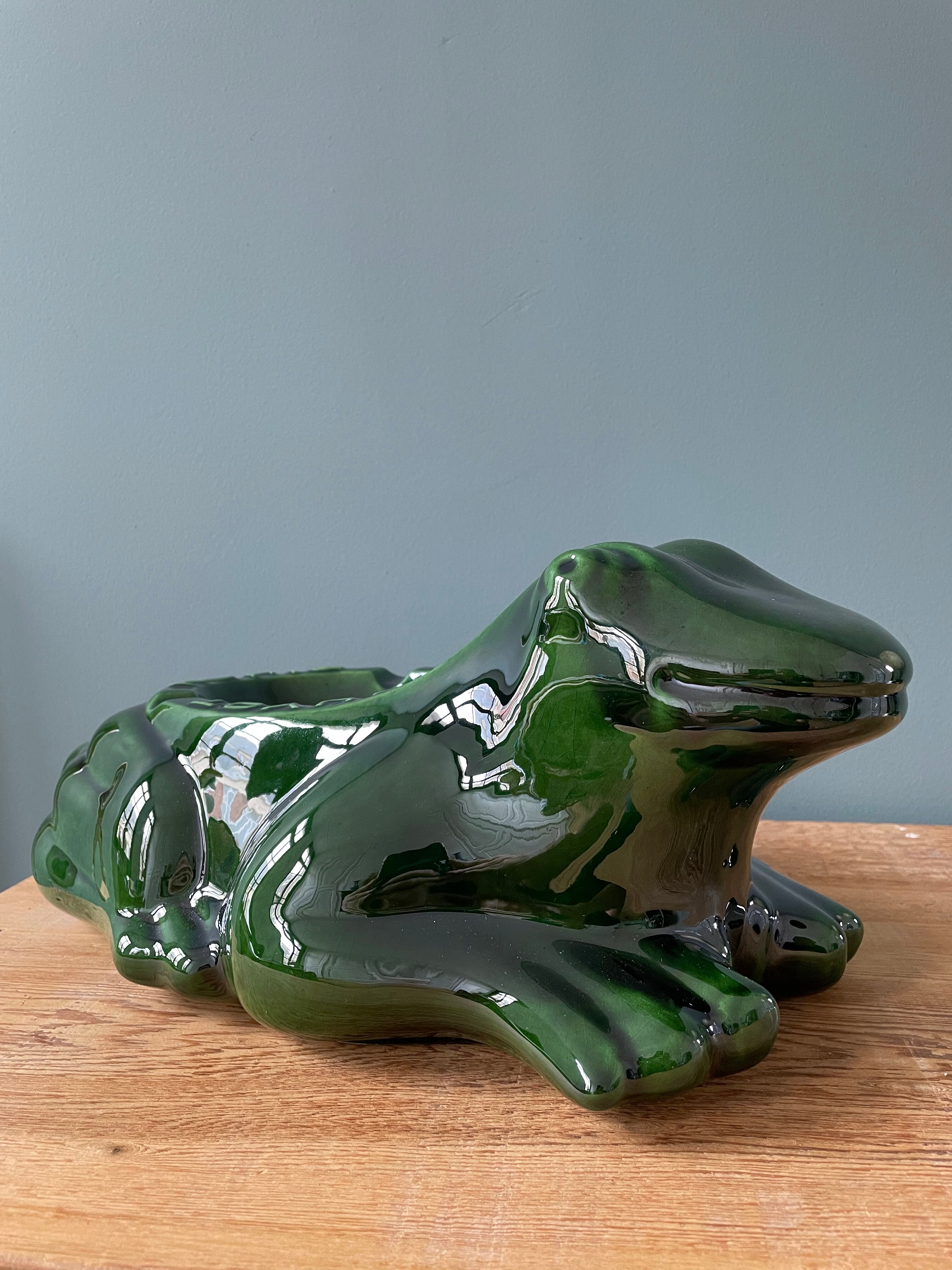Cendrier grenouille L’Héritier-Guyot Dijon début XXème