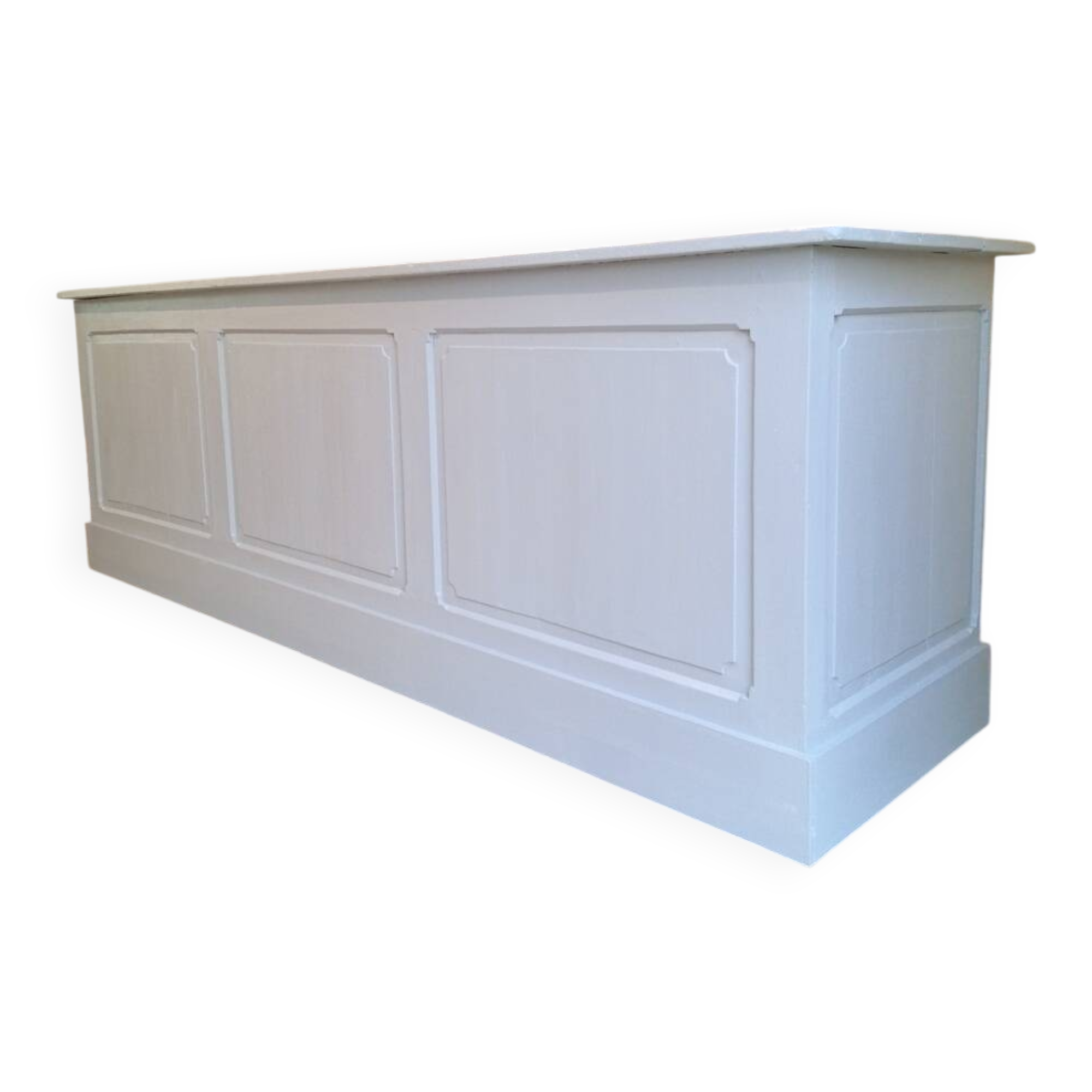 Comptoir d'épicerie 245 cm fin XIXème