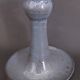 Vintage hand-held candle holder, ceramic, glazed terracotta, Saint Rome de Tarn X