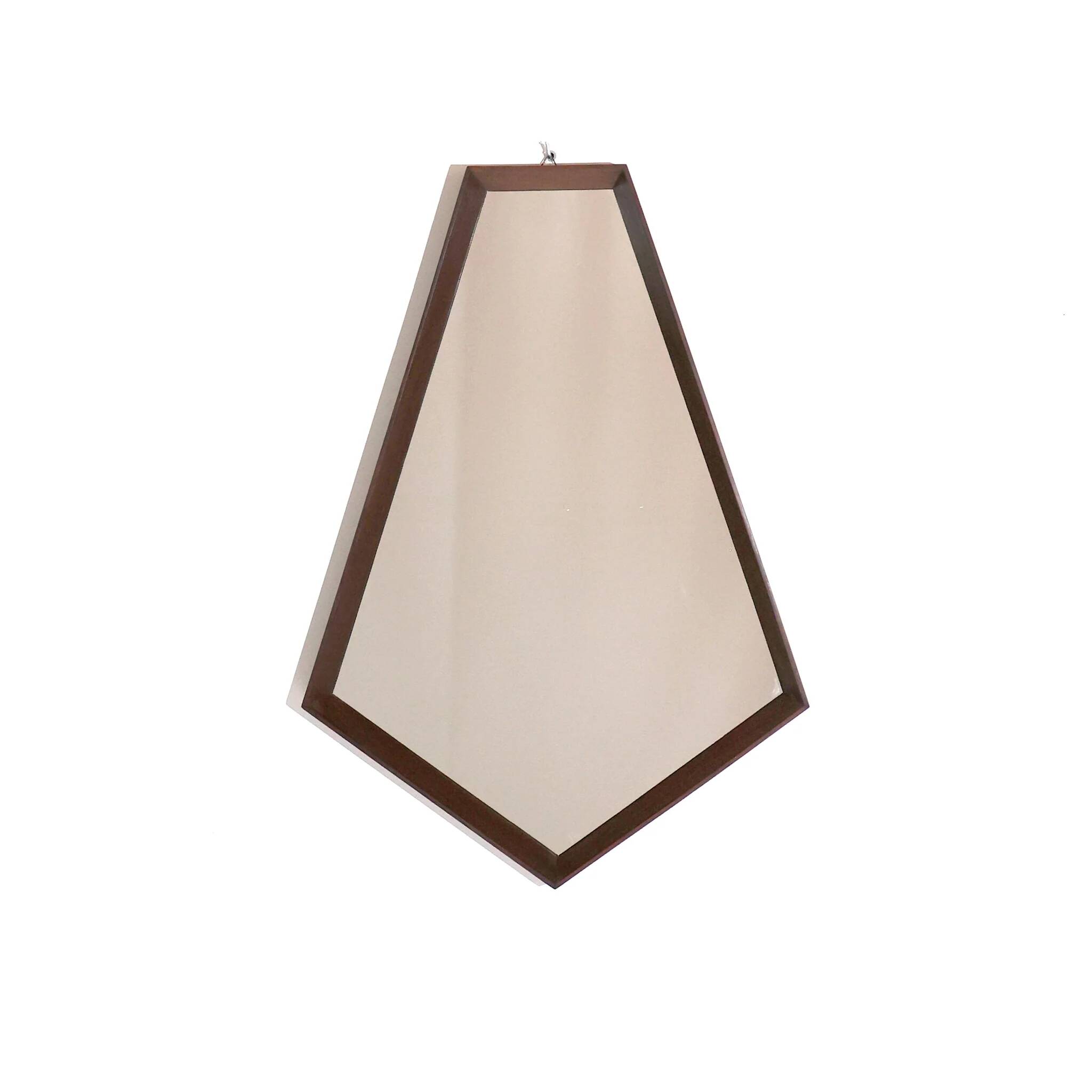 Vintage Italian pentagon-shaped mirror, 1960s