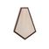Vintage Italian pentagon-shaped mirror, 1960s