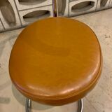 Pair of Cobra chairs by Giotto Stoppino with new leather