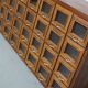Vintage Dutch Beech Haberdashery Shop Cabinet / Vitrine, 1950s