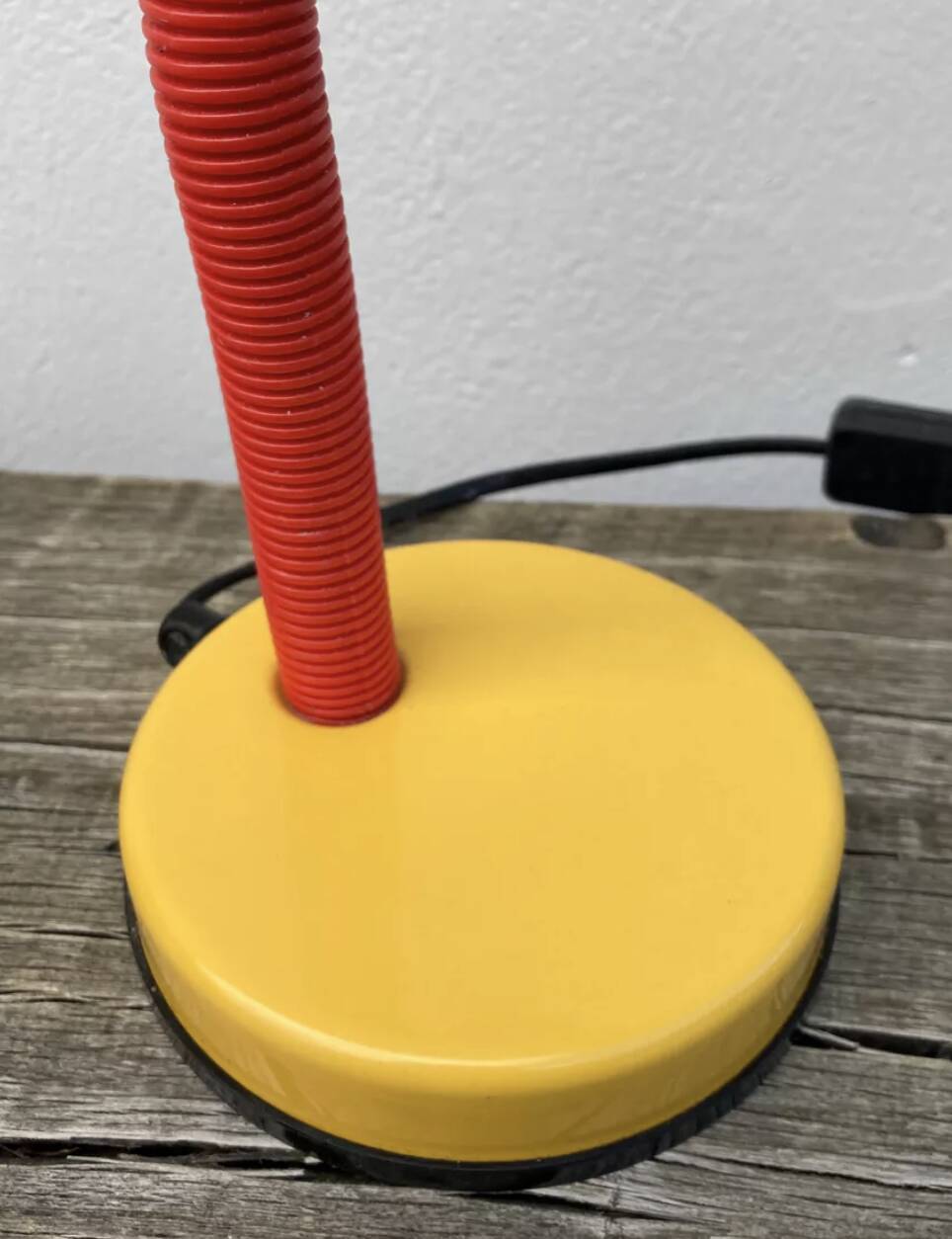 Tricolor metal desk lamp 1980