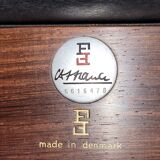 Rosewood armchair, Danish design, 1960s, designer: Ole Gjerløv Knudsen & Torben Lind, manufacturer: