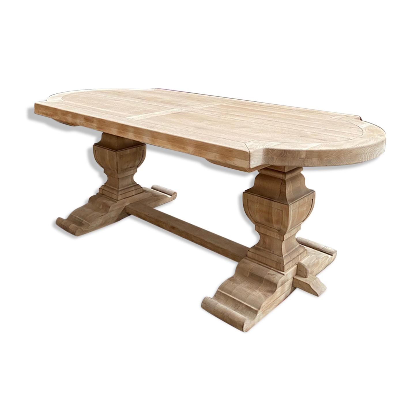 Solid oak monastery table