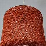 Hanging lamp in braided orange threads 50