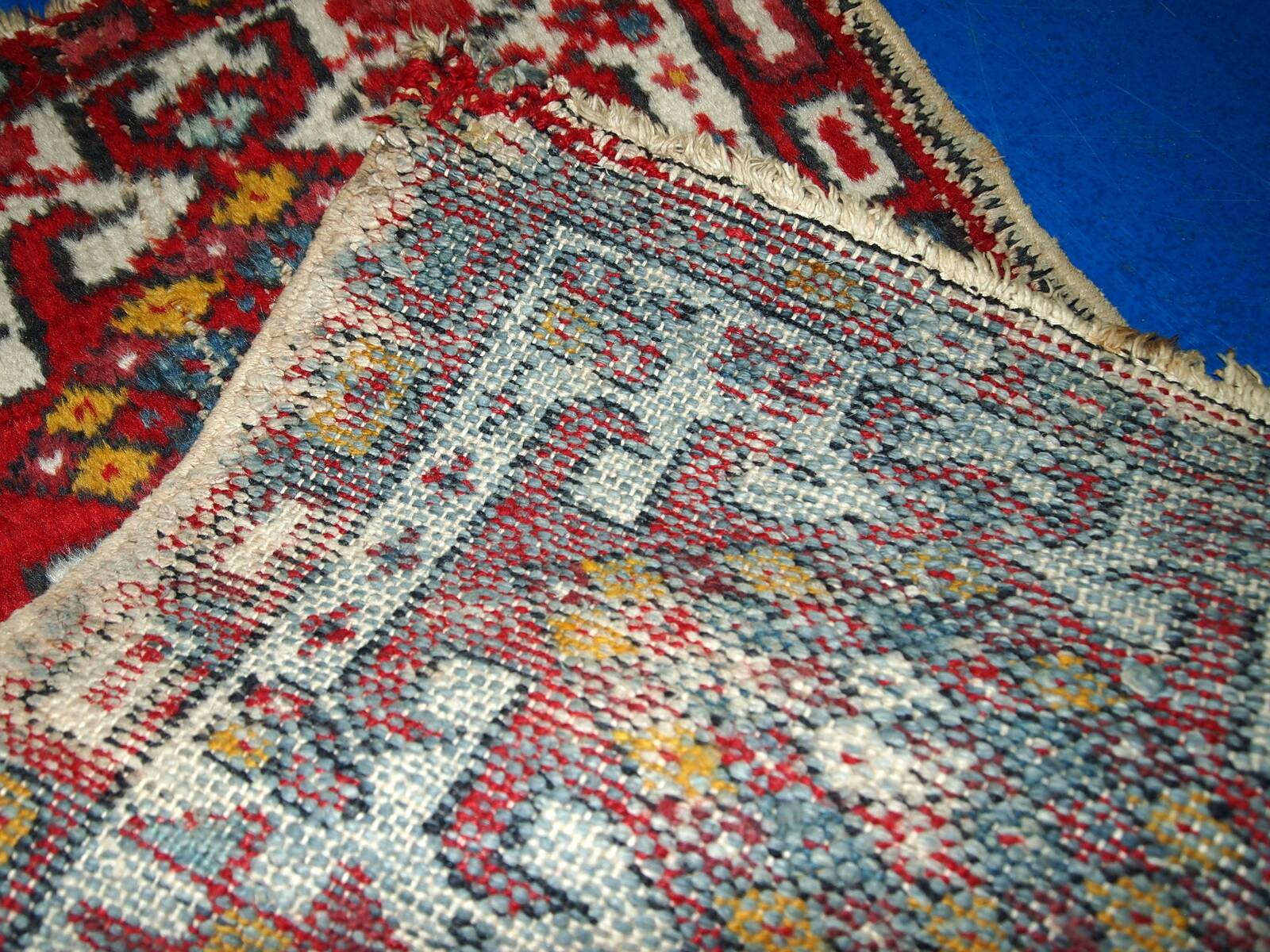 Tapis Vintage Hamadan en Laine, Années 1970, Élégance du Moyen-Orient