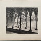 Photographie héliogravure du Mont Saint Michel 19ème (Paul Dujardin)