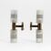 Rare pair of wall lights by Harald Notini model 11262 for Bohlmarks, 1950.