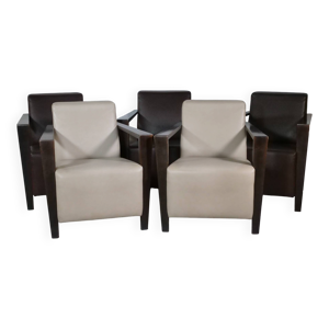 Fauteuils en cuir franz