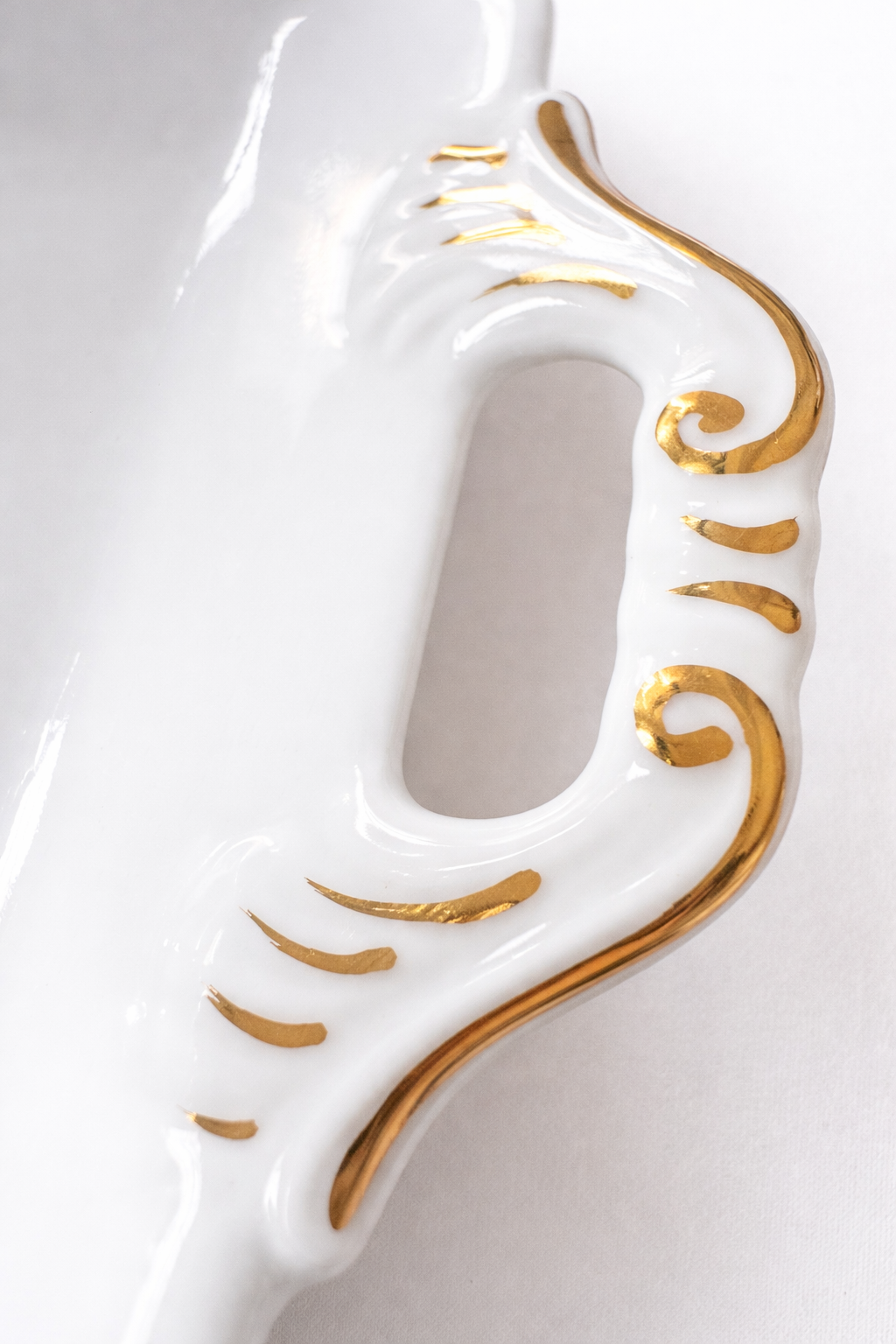 Royal Limoges Porcelain Empty Pocket Plate - Vintage Gold