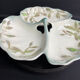 Faiencerie de Saint-Clément - Service dish "called beggar" - Art Deco - Earthenware - Mistletoe décor