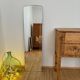 Vintage full-length beveled art deco mirror