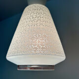 Designer glass pendant light from the 60s
