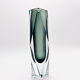 Vase XXL 30cm Murano Sommerso Alessandro Mandruzzato Gris Fumé