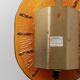 Orange Glass & Metal Wall Lamp Medaillon by Vitrika, 1960s Boho Vintage