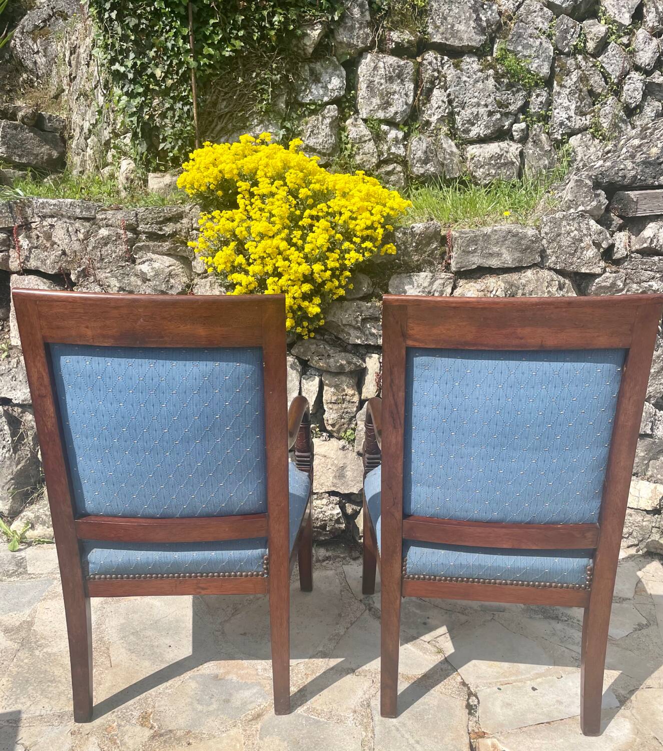 Pair of Empire Period Dolphin Armchairs