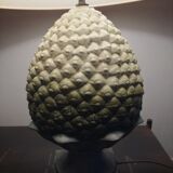 Lamp chaumette faience shape green pine cone 45x22 cm