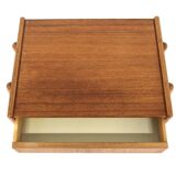 Table de chevet scandinave en teck Carlström Suède 1960