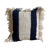 White and blue tye cushion leona
