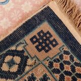 Antique 1930s Chinese Art Deco rug 64cm x 123cm - 1C1261