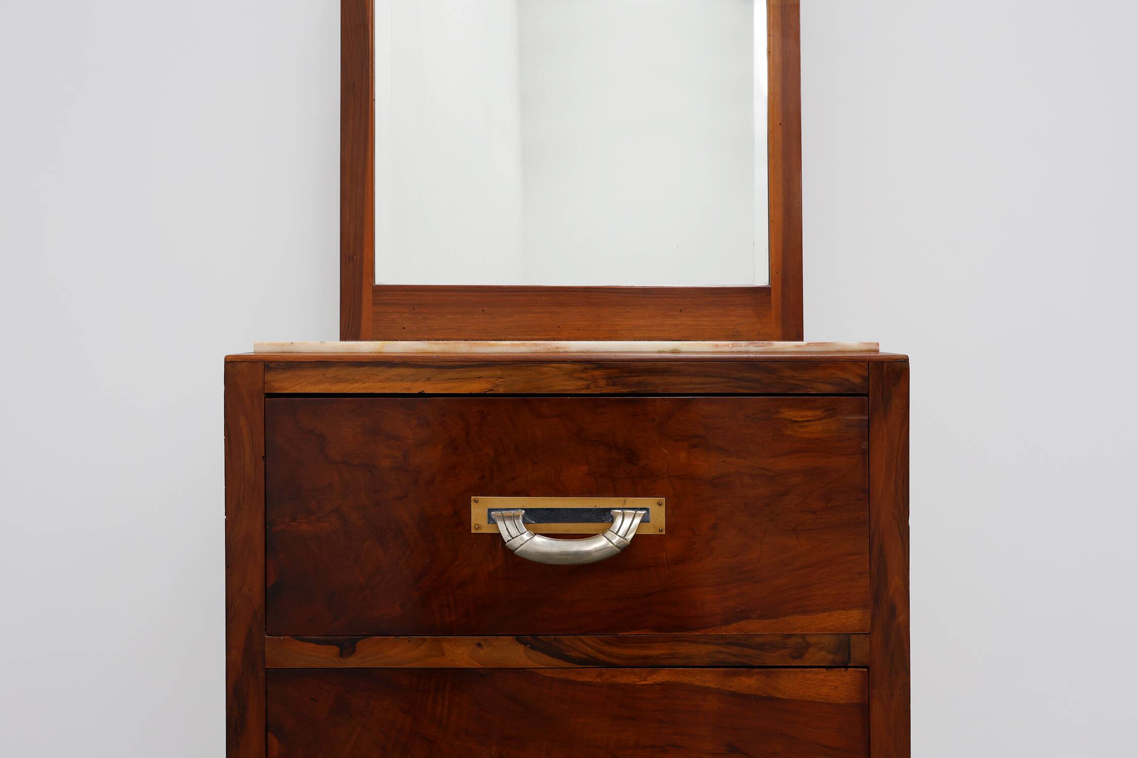 Commode, coiffeuse Art Déco avec miroir, France années 1930