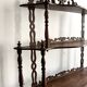 Large Napoleon III turned wood shelf, France 19th century