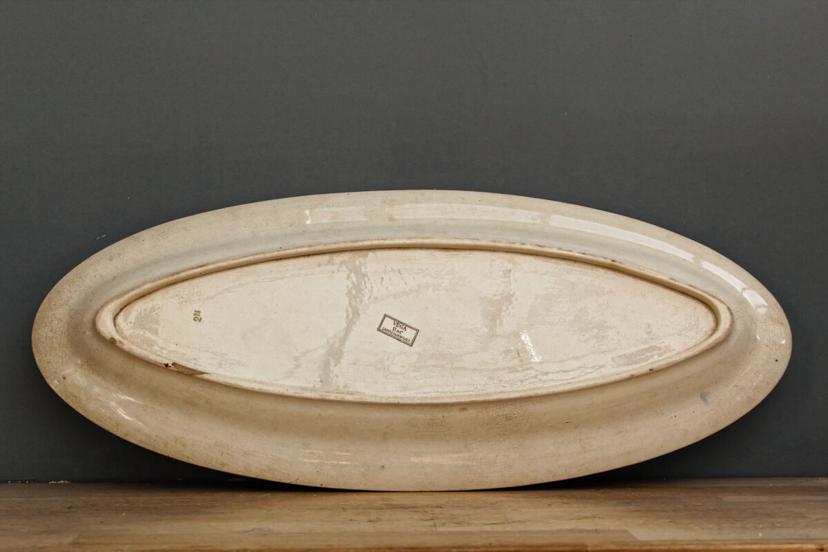 Oval dish sarreguemines, vega collection