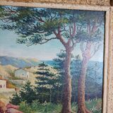 Tableau Huile sur panneau signé Robert Pichon paysage