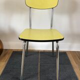 Canary yellow formica chair 70s