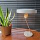 Lampe de bureau vintage Louis Kalff, modèle Romeo, années 1960, gris, Pays-Bas