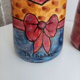 Pair of large terracotta pots signed, Portugal 80s