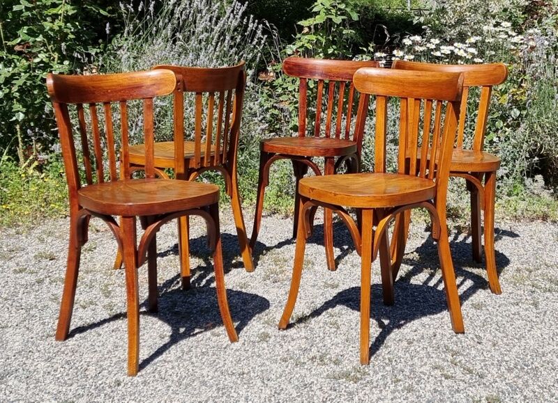 Set 5 chairs Baumann n°108 years 50