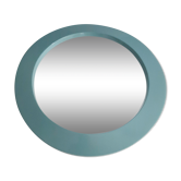 Large round mirror vintage blue 60s 70s