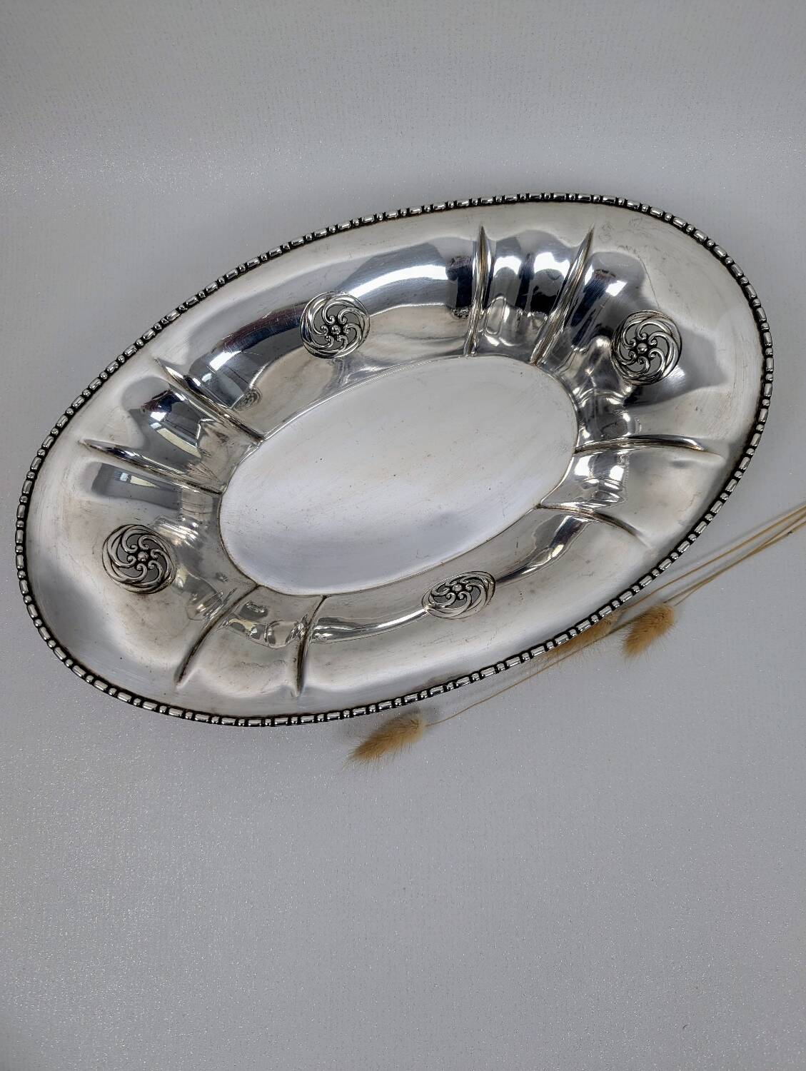 Gallia silver metal basket