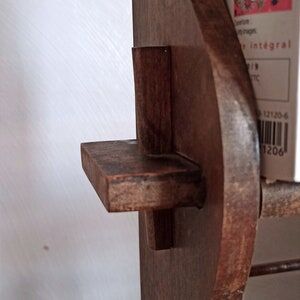 Hanging or laying wooden shelf