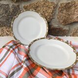 2 Chabrol & Poirier round dishes