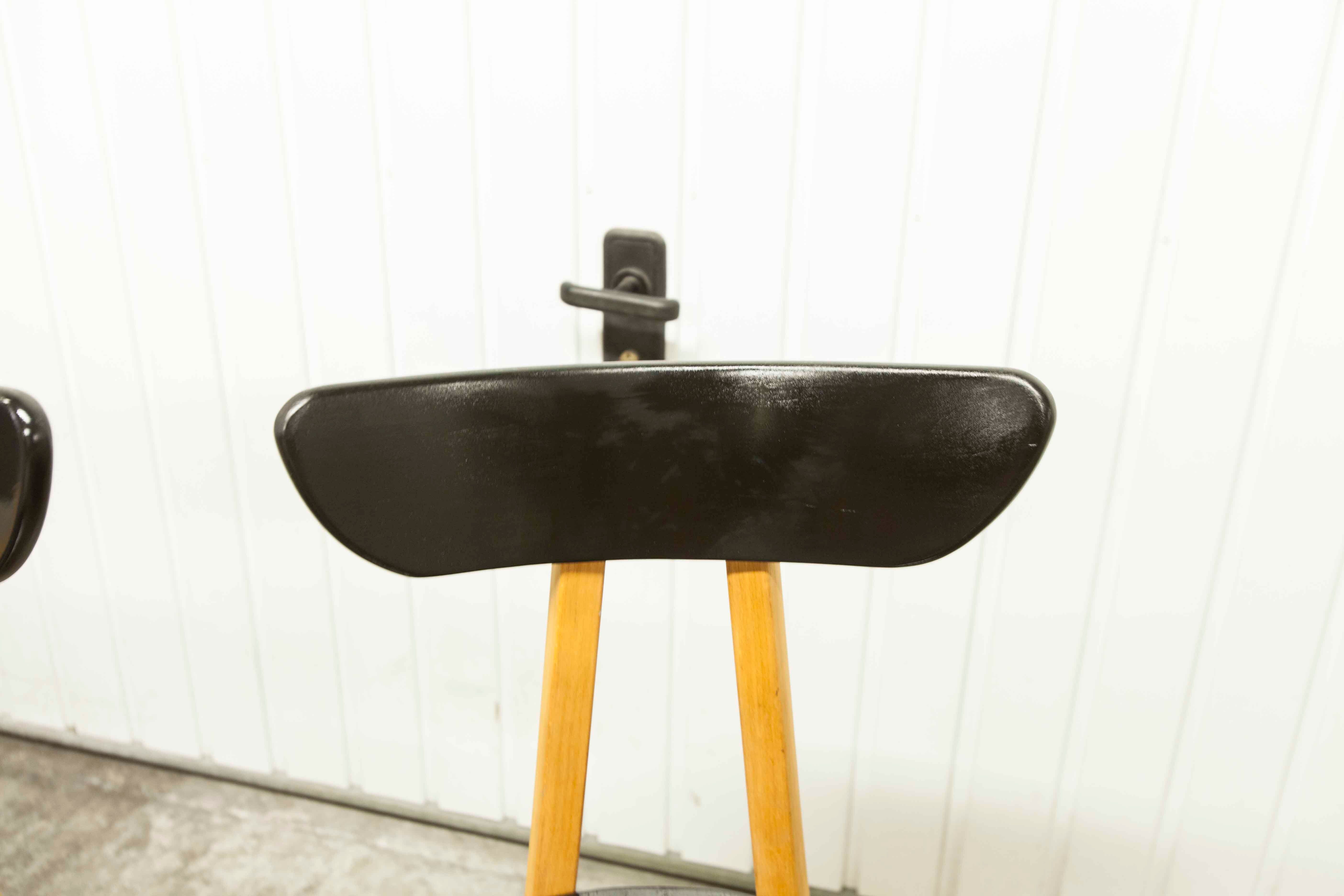 Set of 6 restored Luterma "banana" chairs
