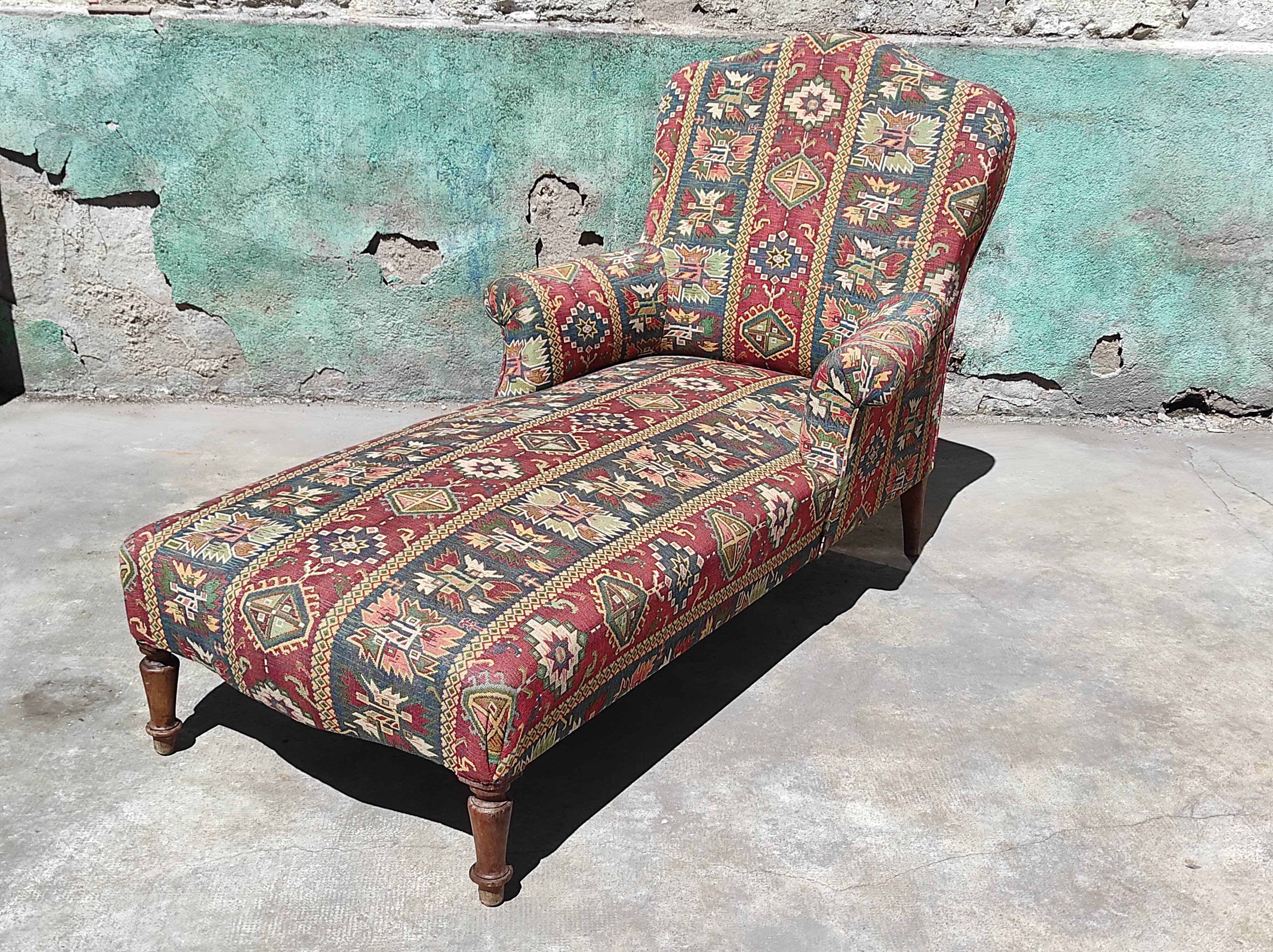 Old meridian armchair with armrests