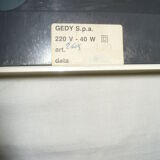 Italian Gedy illuminating mirror from the 70s 60x70cm