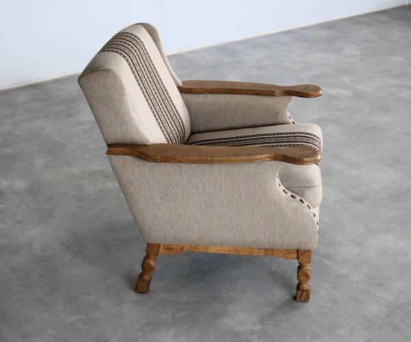 Fauteuil brutaliste   fauteuil   années 1960   danois