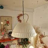 Bell Pendant Lamp White Cream Fontana Arte