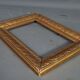 Old frame gilded stucco wood 29.5x21.5 cm, foliage 23.2x15.3 cm