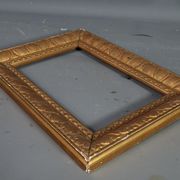 Cadre ancien bois stuc doré 29,5x21,5 cm, feuillure 23,2x15,3 cm