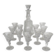 Saint Louis crystal liqueur service, Camargue model, 1970s.