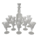 Saint Louis crystal liqueur service, Camargue model, 1970s.