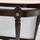 Vintage beech console table with portuguese pink marble top, italy